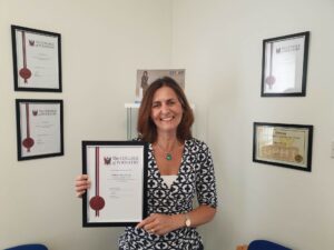 Nina Neal of Torbay Footcare with her accreditation