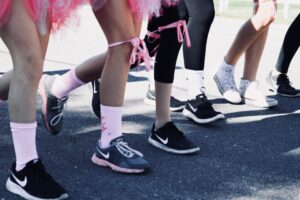 Legs of Race for Life runners